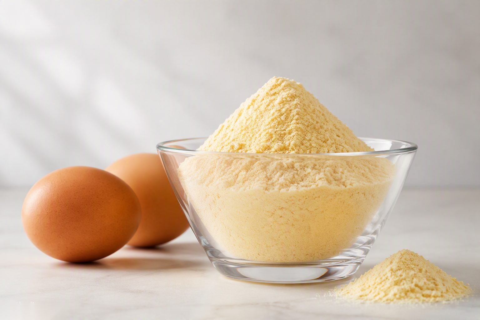 Illustrative image — Whole egg powder — spray-dried egg ingredient for bakery, biscuits, pasta and sauces